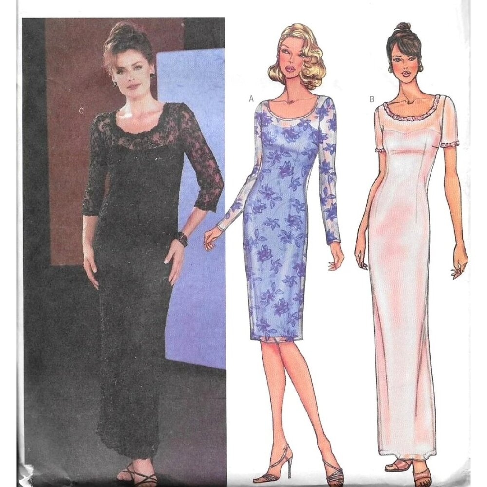 Butterick 3635 Sewing Pattern Women Size 6-10 Evening Gown Dress Uncut‎